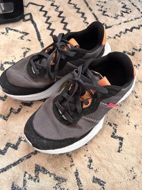 Cole Haan Gray and Black Athletic Sneakers with Tan Accents